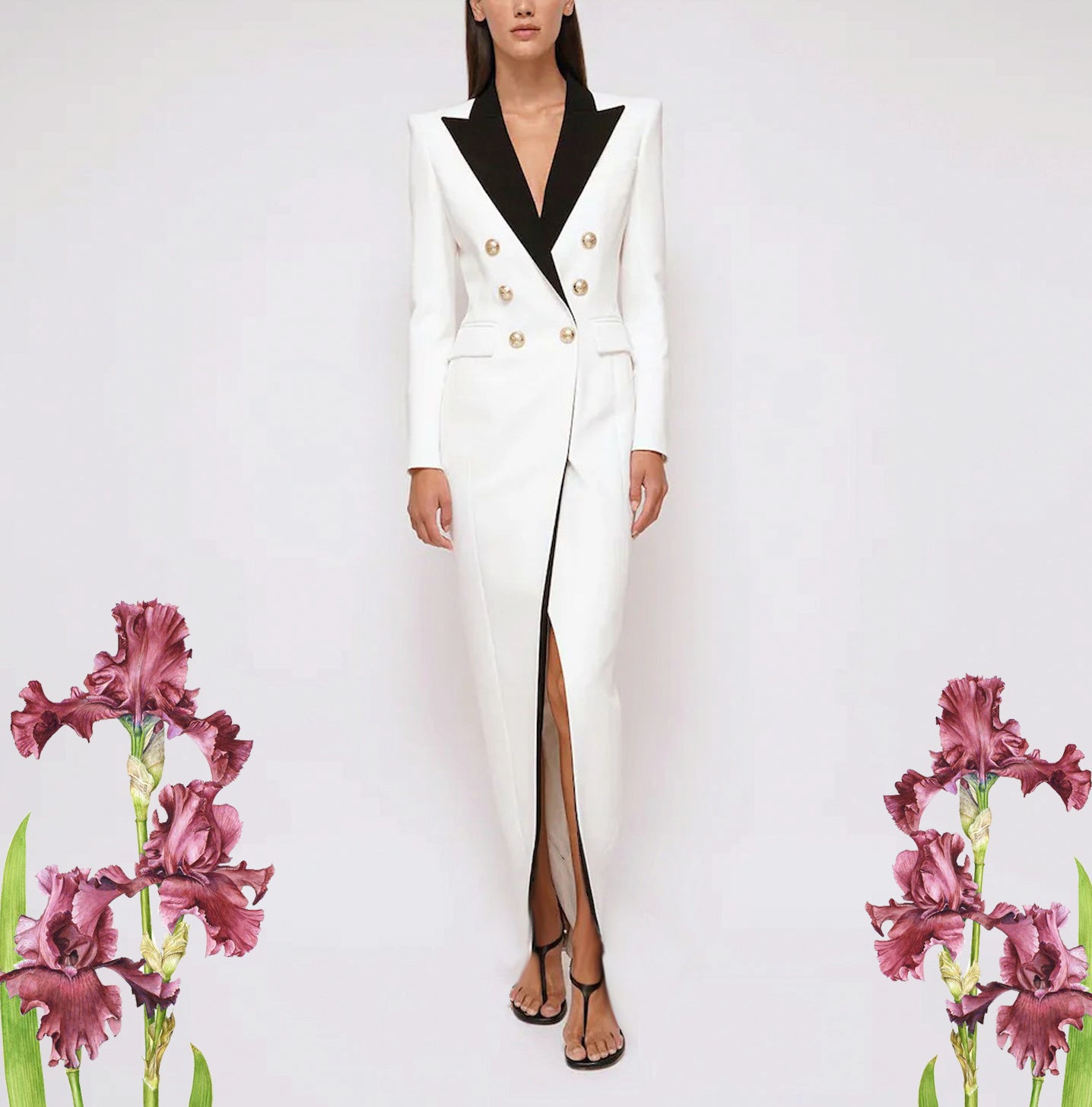 Denali Mini Dress - Tie Waist Blazer Dress in White | Showpo USA
